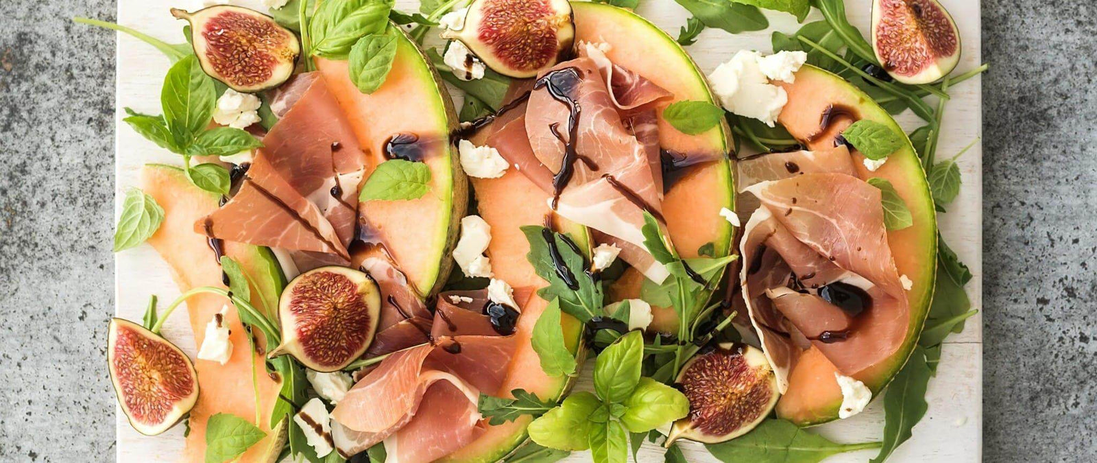 Melon, parma ham and mozzarella summer salad recipe