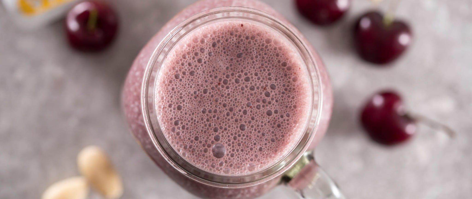 Healthy cherry and vanilla protein shake recipe