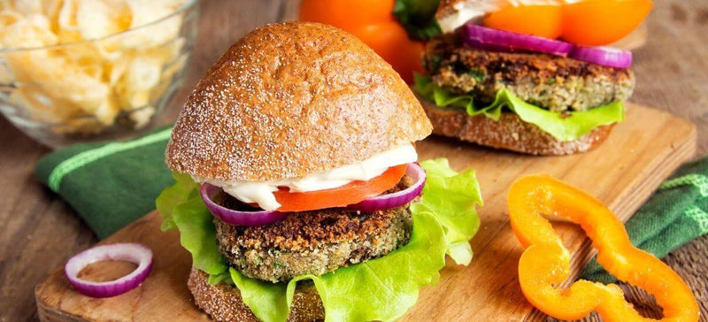 Vegan lentil burgers