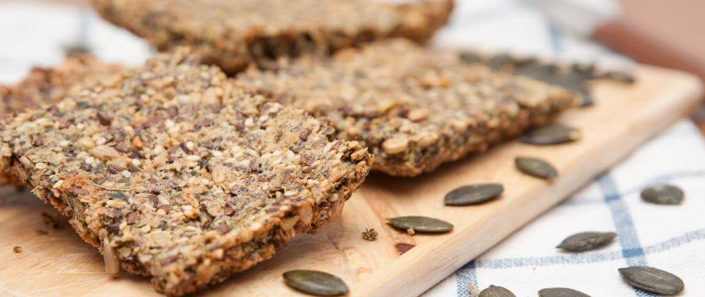 Rosemary & linseed thins recipe, high omega 3 & fibre