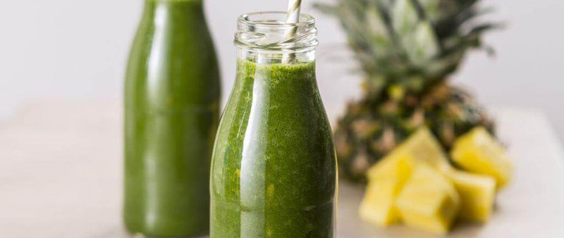 Healthy pina colada smoothie recipe, high protein