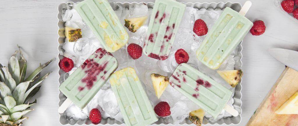 Healthy summer coconut and fruit ice lollies recipe