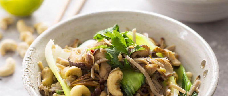 Quick and easy mushroom and cashew stir-fry recipe
