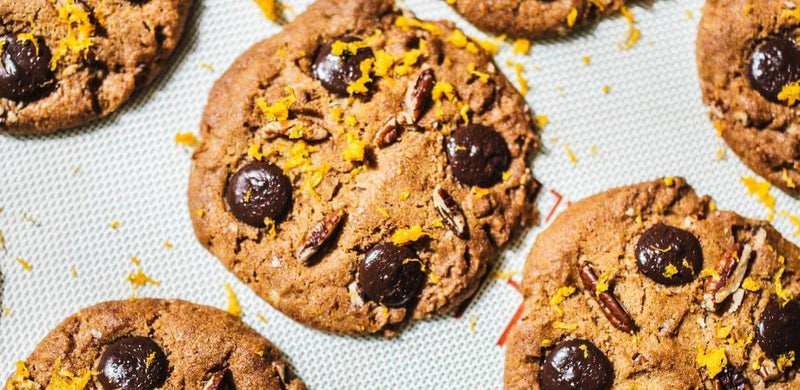 Dairy-free, dark chocolate orange cookies