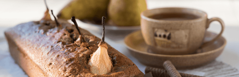 Dairy-free pear and dark chocolate cake recipe