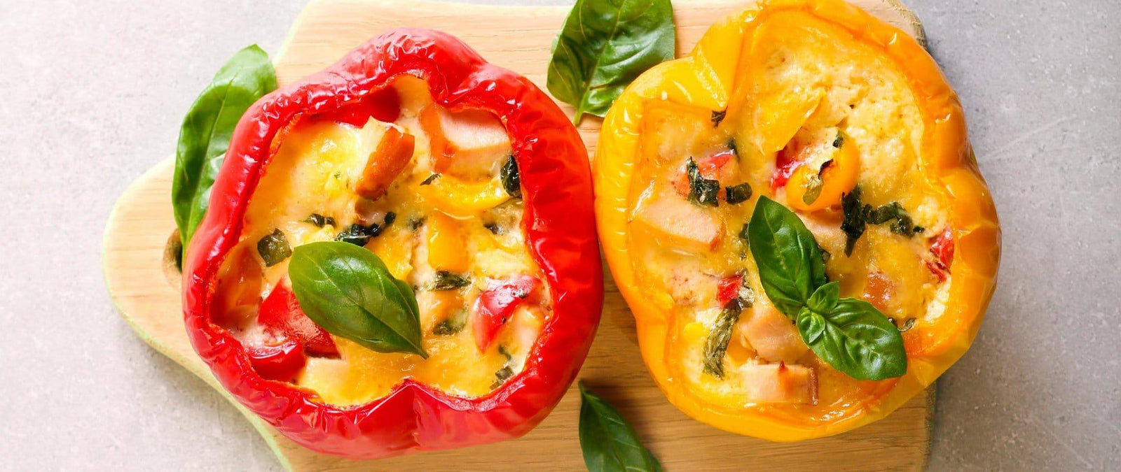 Healthy stuffed bell pepper eggs recipe, dairy-free