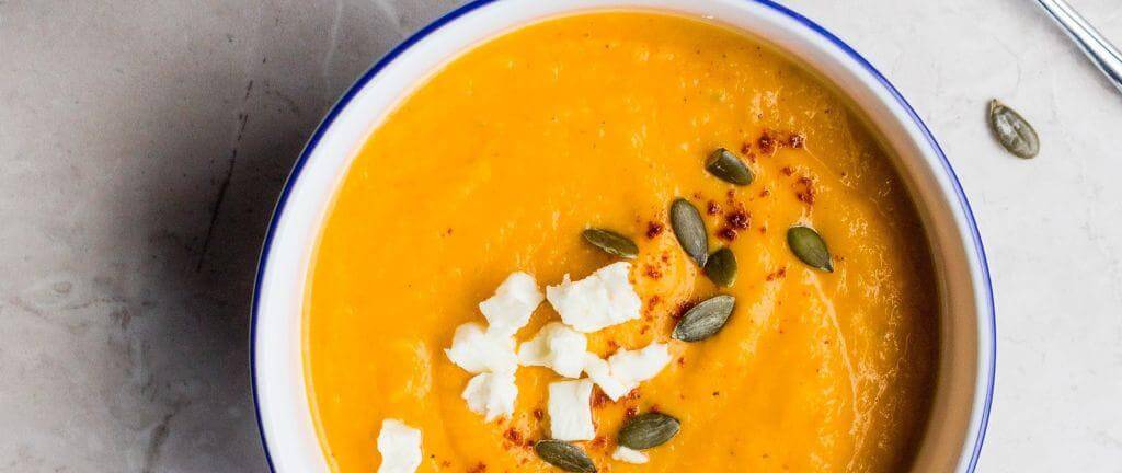 Healthy roast pumpkin, turmeric and argan soup recipe