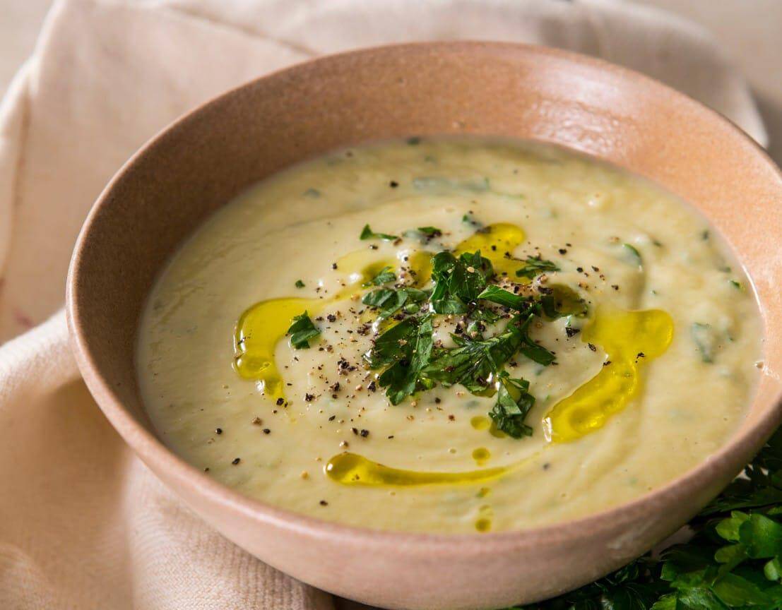 Butterbean and cauliflower soup recipe, dairy free