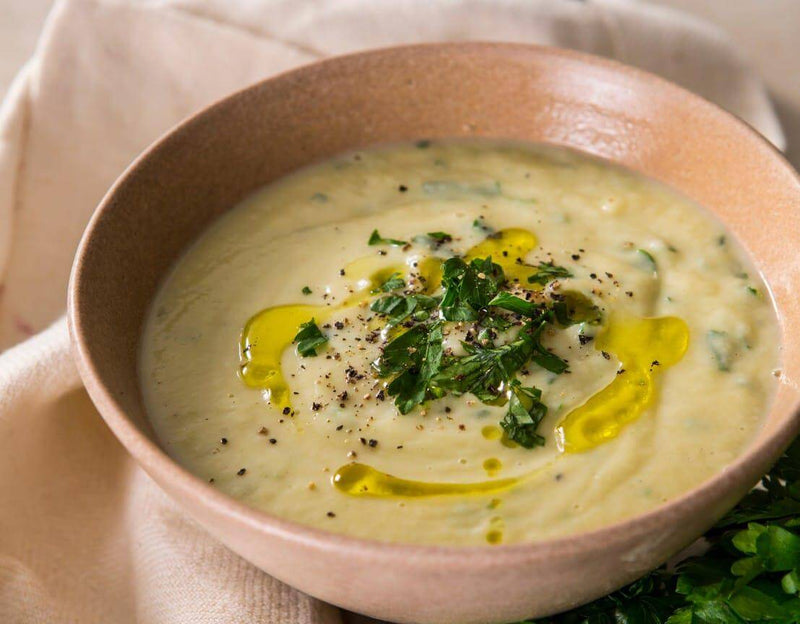 Butterbean and cauliflower soup recipe, dairy free