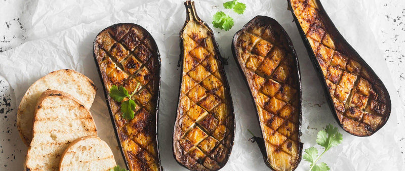 Healthy miso and honey-glazed aubergine recipe
