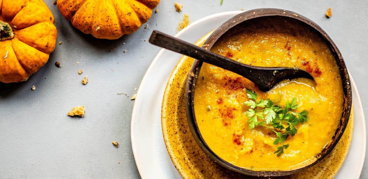 Sweet potato & butternut squash soup